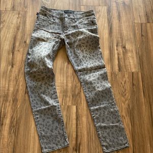 Rock and Republic grey ombré leopard jeans